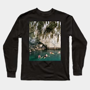 Hinagdanan Cave, Dauis, Panglao Island, Bohol, Philippines Long Sleeve T-Shirt